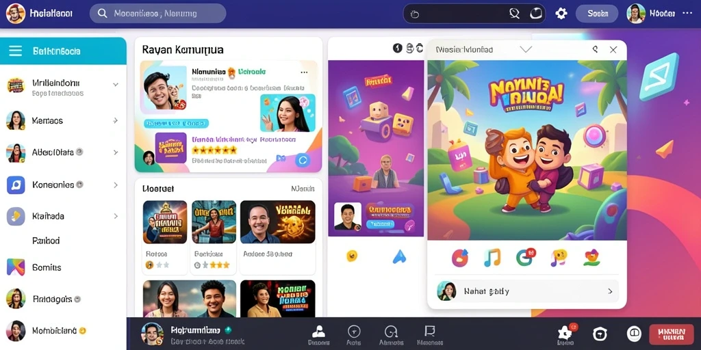 Tampilan menu utama yang menarik dan intuitif.