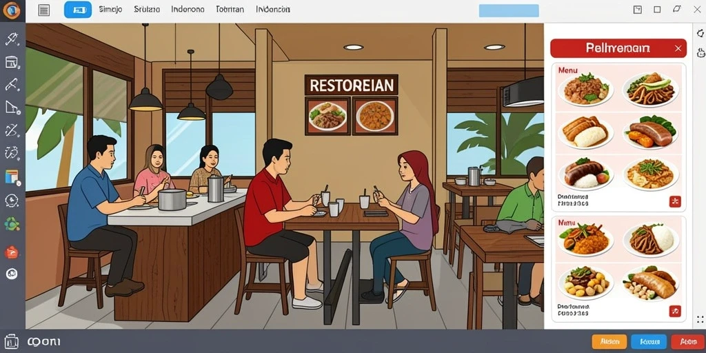Tampilan antarmuka yang ramah pengguna.