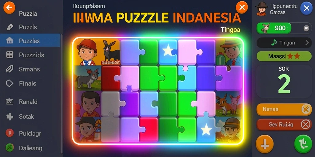 Tampilan grafis yang memukau dalam permainan slot.