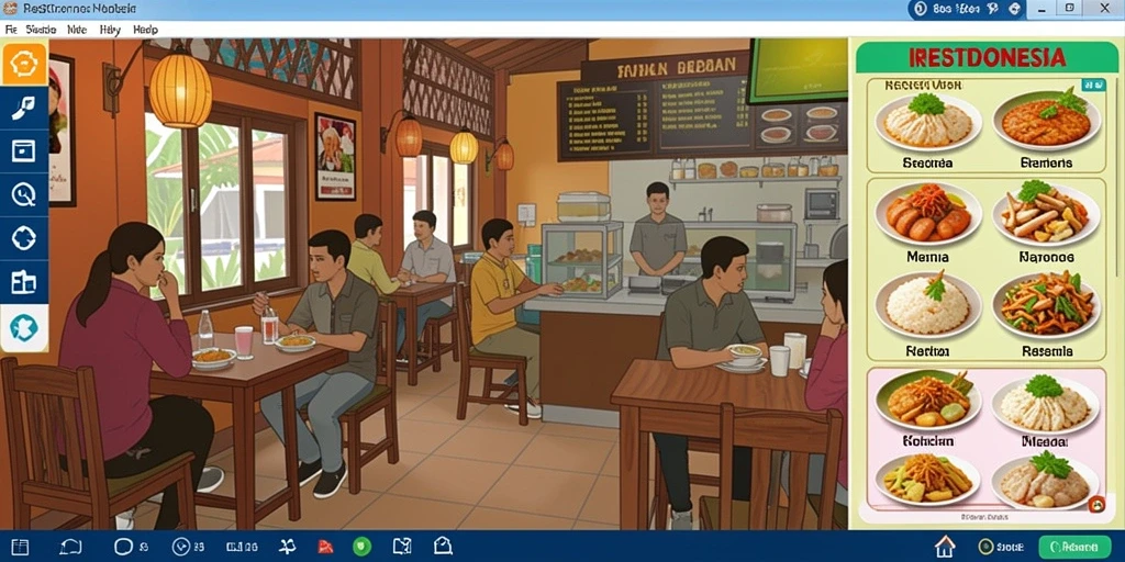 Tampilan antarmuka permainan yang intuitif.